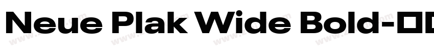 Neue Plak Wide Bold字体转换 Neue Plak Wide Bold字体转换